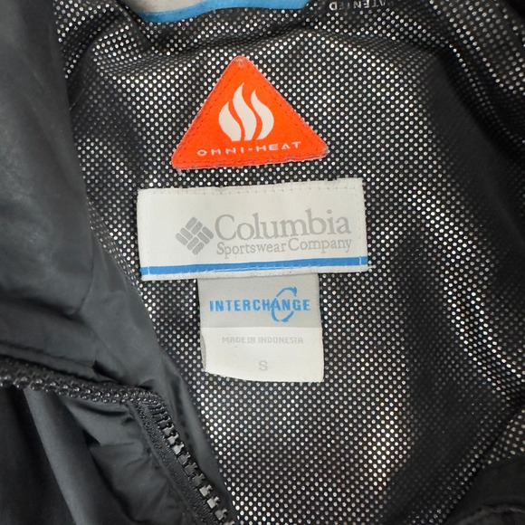 Columbia Omni-Heat Interchange Puffer Jacket Mens Small Black Full Zip Thermal - Picture 4 of 5